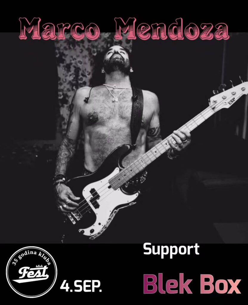 Marco Mendoza se vraća u Beograd: True rokenrol veče u klubu Fest 4. septembra