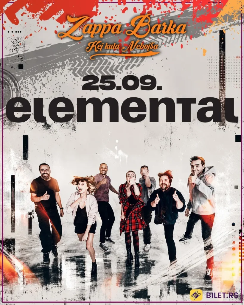 Elemental 25. septembra na Zappa Barci