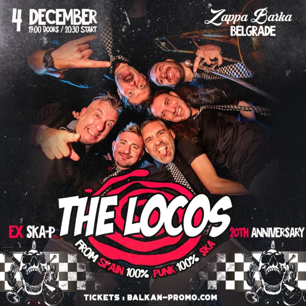 The Locos 4. decembra na Zappa Barci