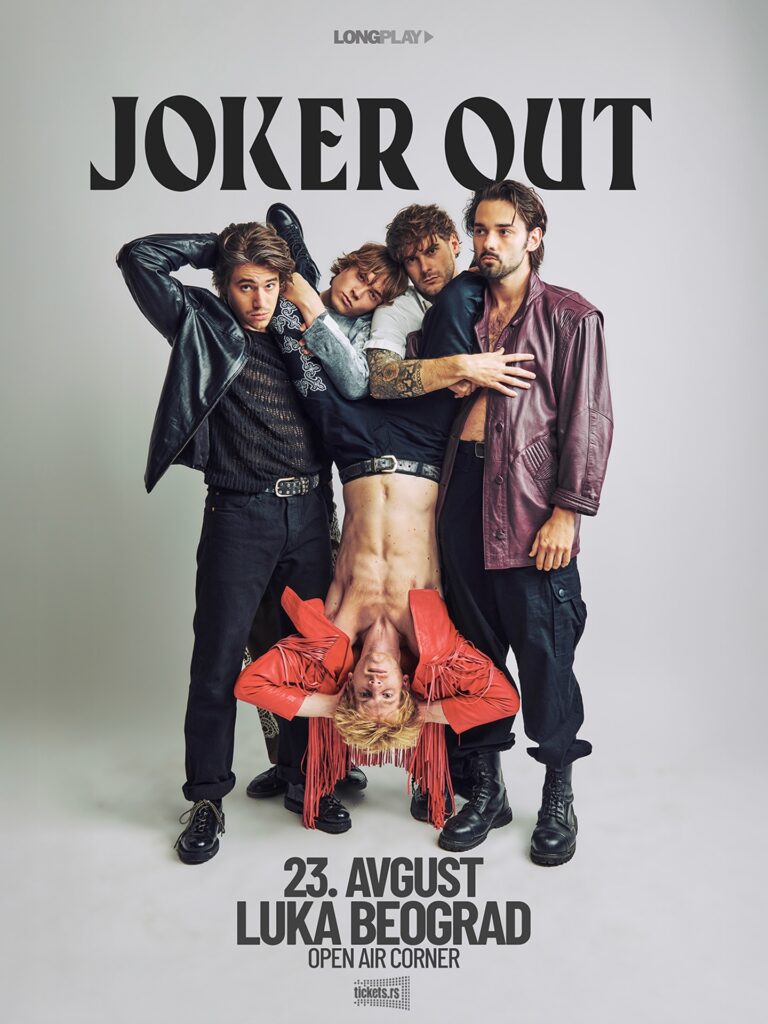 POPULARNI JOKER OUT PROSLAVLJAJU 10 GODINA RADA NA VELIKOM KONCERTU 23. AVGUSTA U LUCI BEOGRAD FAN PIT RASPRODAT, A SPECIJALNI GOST LUKA RACIĆ