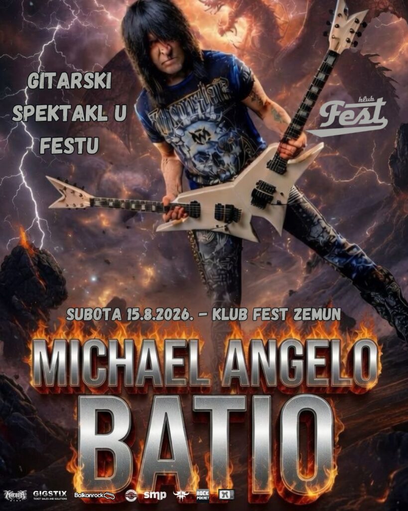 Michael Angelo Batio 15. avugsta u Klubu Fest