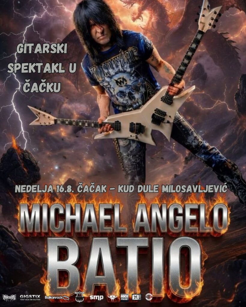 Michael Angelo Batio 16. avugsta u KUD-u Dule Milosavljević
