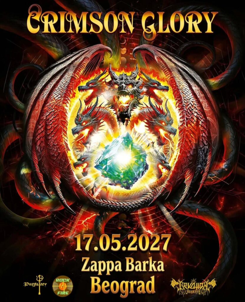 Crimson Glory 17. maja 2027. na Zappa Barci