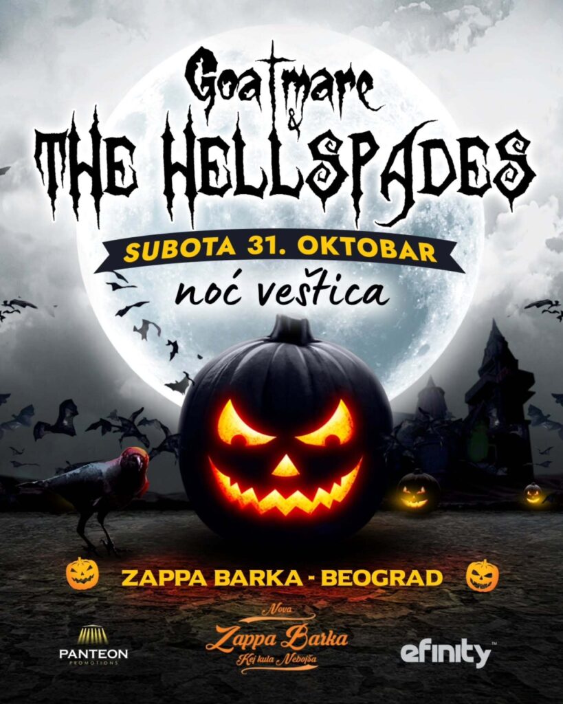 Goatmare & The HellSpades 31. oktobra na Zappa Barci