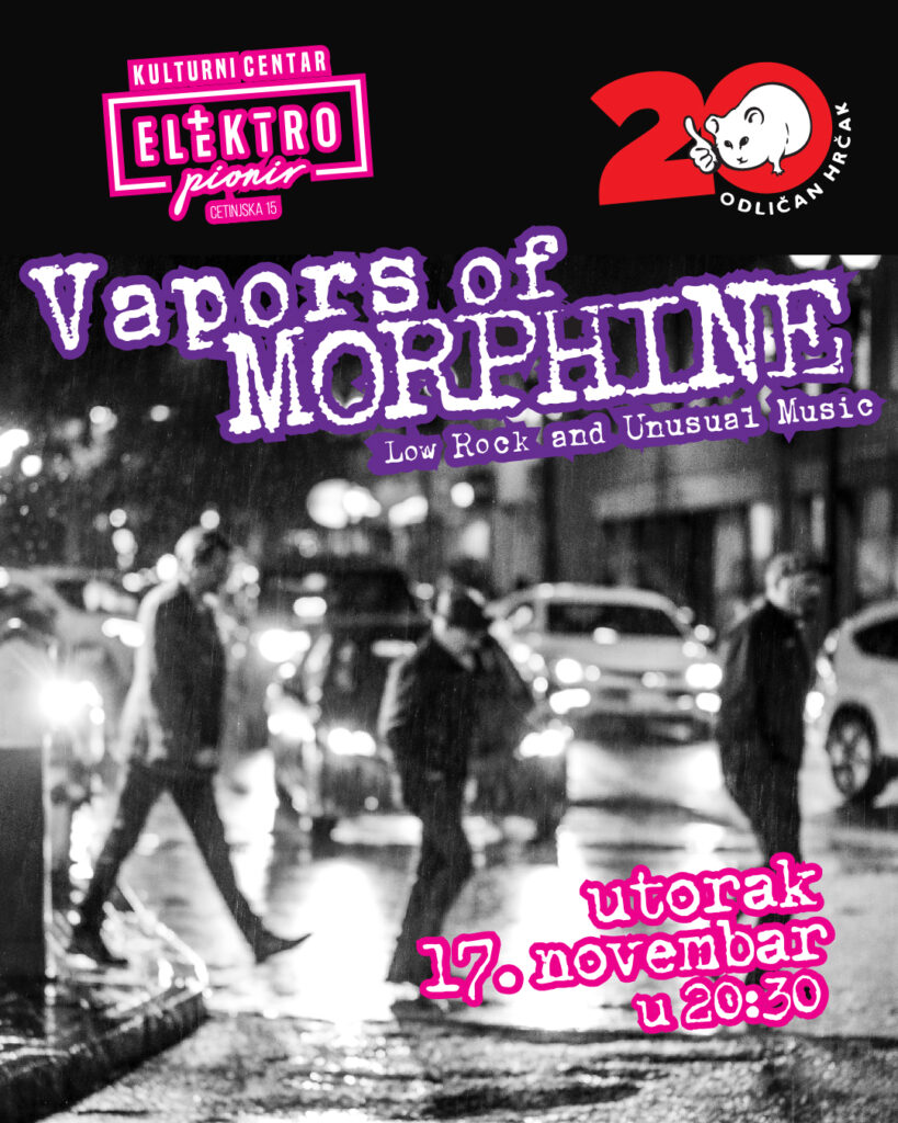 Ekskluzivno u Beogradu: Vapors of Morphine 17. novembra u KC Elektropionir