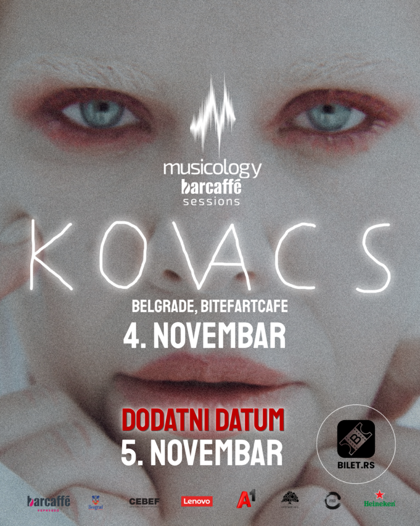 Kovacs se vraća u Beograd Kraljica noir zvuka stiže na Musicology Barcaffè Sessions 4. i 5. Novembra